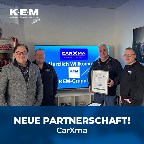 Die KEM-Gruppe ist jetzt CarXma-Partner!